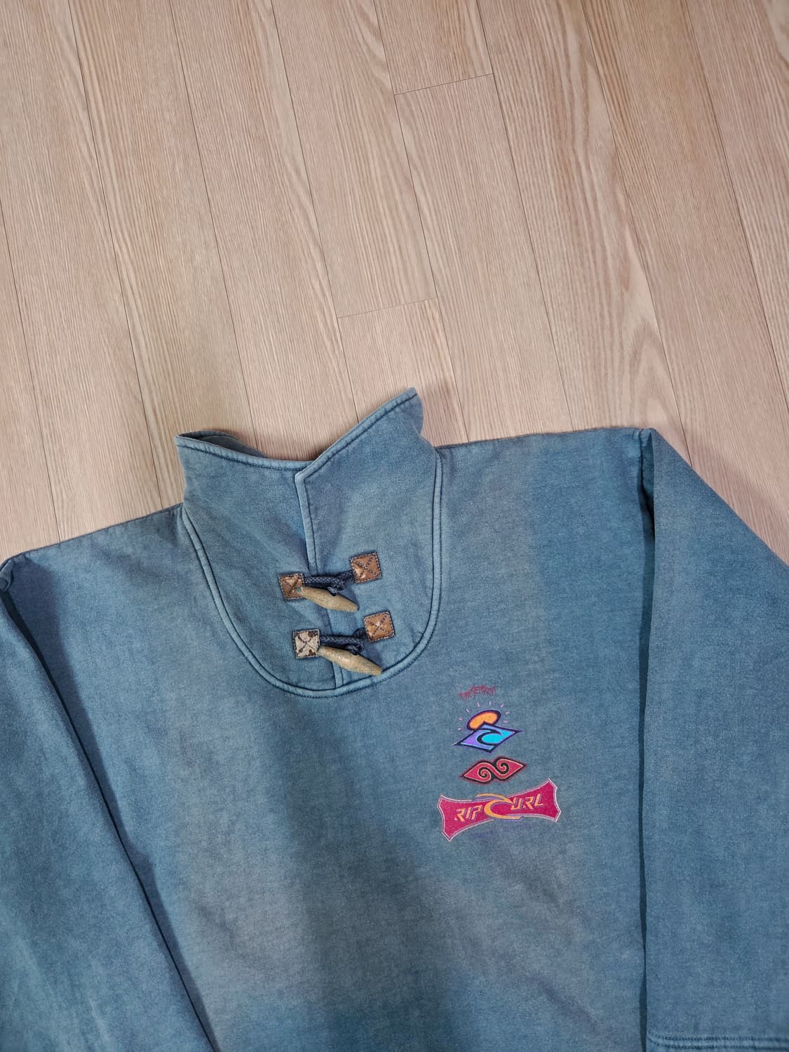 RIP CURL 러기드 블루 하이넥 롱 슬리브 티셔츠 상품이미지2