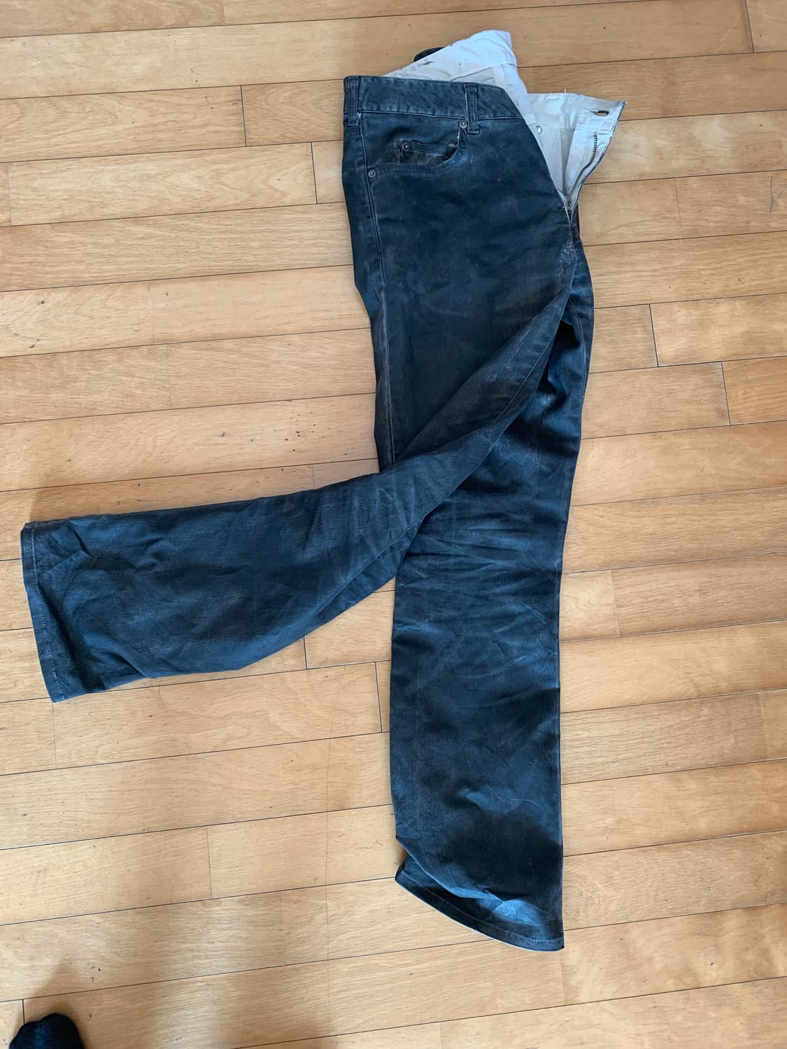 캐서린햄넷 런던 면 워싱 스키니 부츠컷 트라우저 28사이즈 상품이미지1