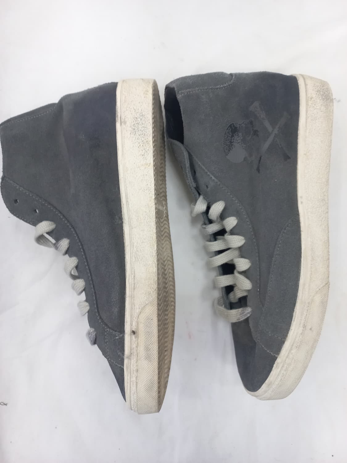 하이드로겐 스컬 로고 스웨이드 하이탑 스니커즈 265mm 상품이미지4