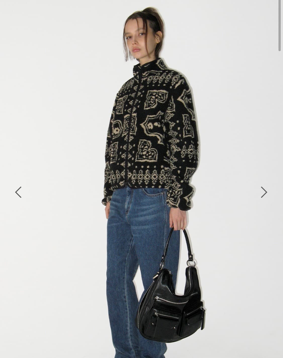 썬번프로젝트 페이즐리 플리스 집업 상품이미지2