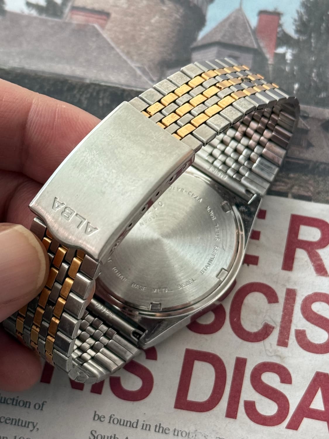 세이코 Seiko ALBA 쿼츠 콤비 데이데이트 상품이미지3