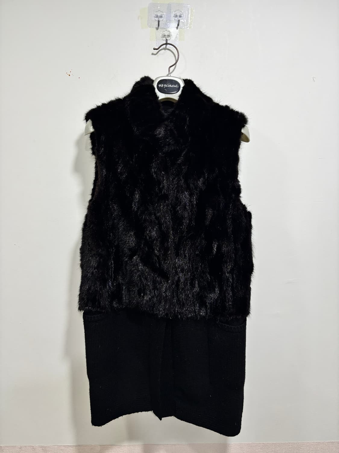 송지오브랜드 밍크 조끼 베스트 새상품 상품이미지1