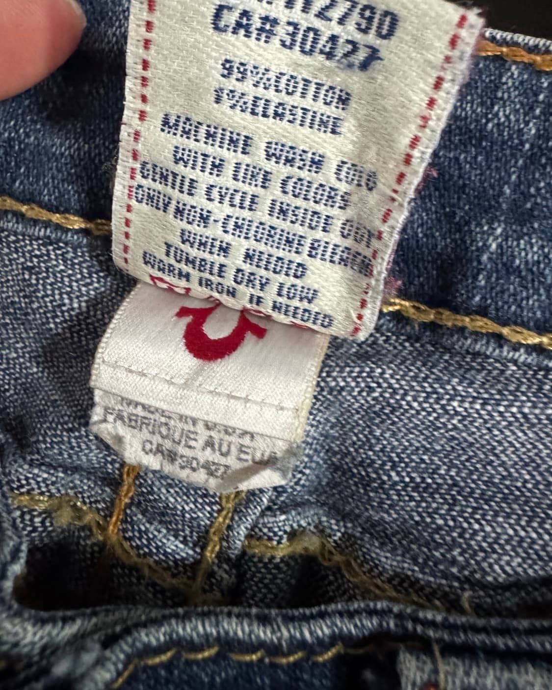 트루릴리전 찢청 빈티지 워싱 부츠컷 데님 상품이미지4