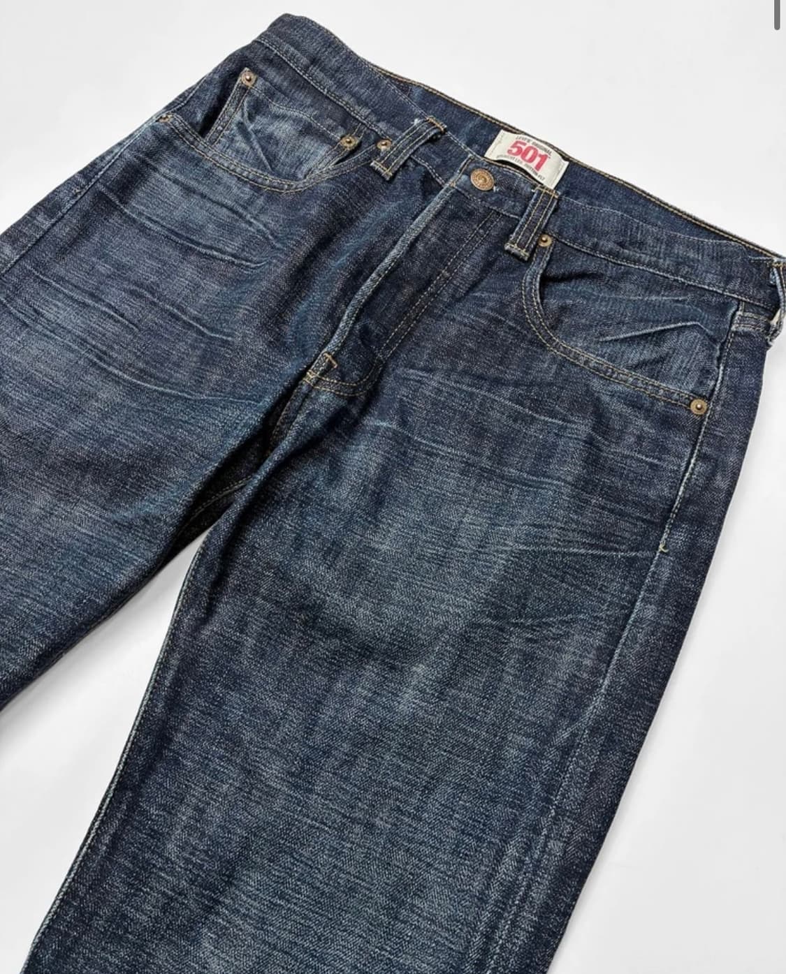 리바이스 501 슬럽 인디고 데님 상품이미지1