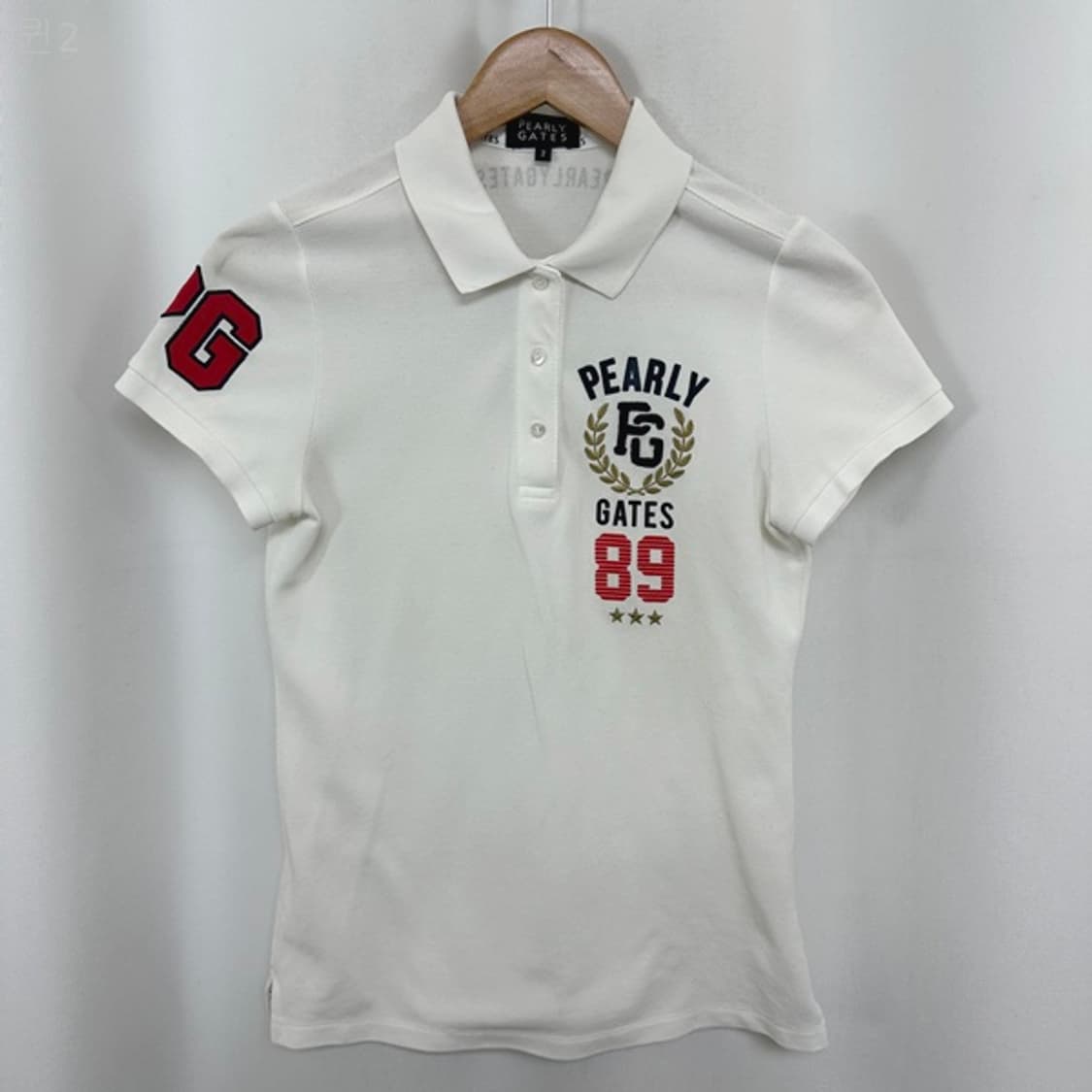 파리게이츠 여자 카라 반팔티 화이트 2 (44추천) 상품이미지1