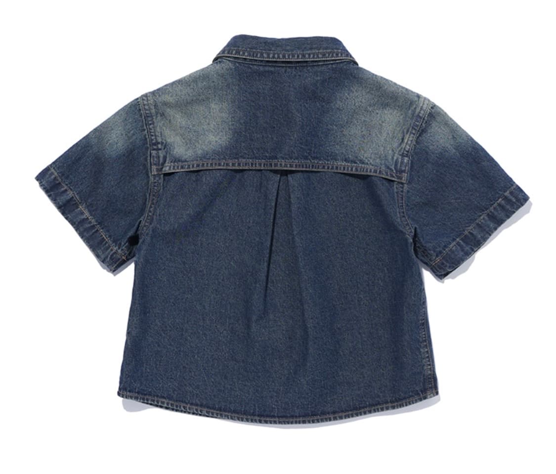 맥우드건 크롭 반팔 셔츠 s 상품이미지2