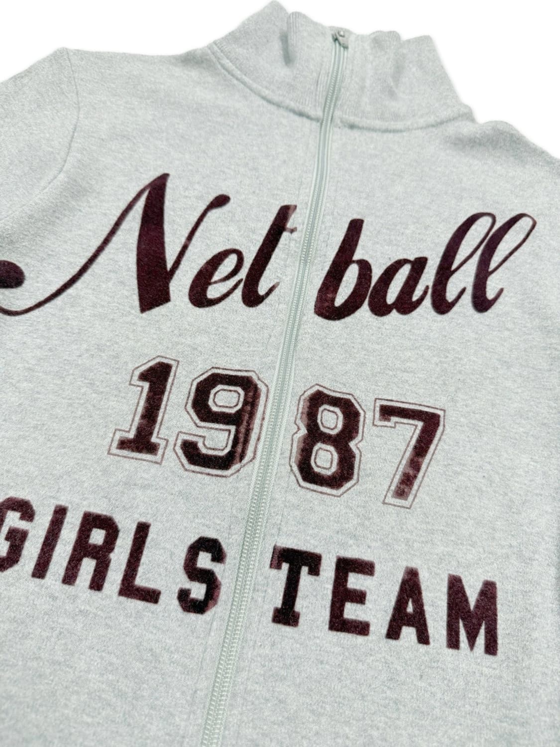 빈티지 ZARA 그레이 슬림핏 크롭 집업 긴팔 상품이미지3