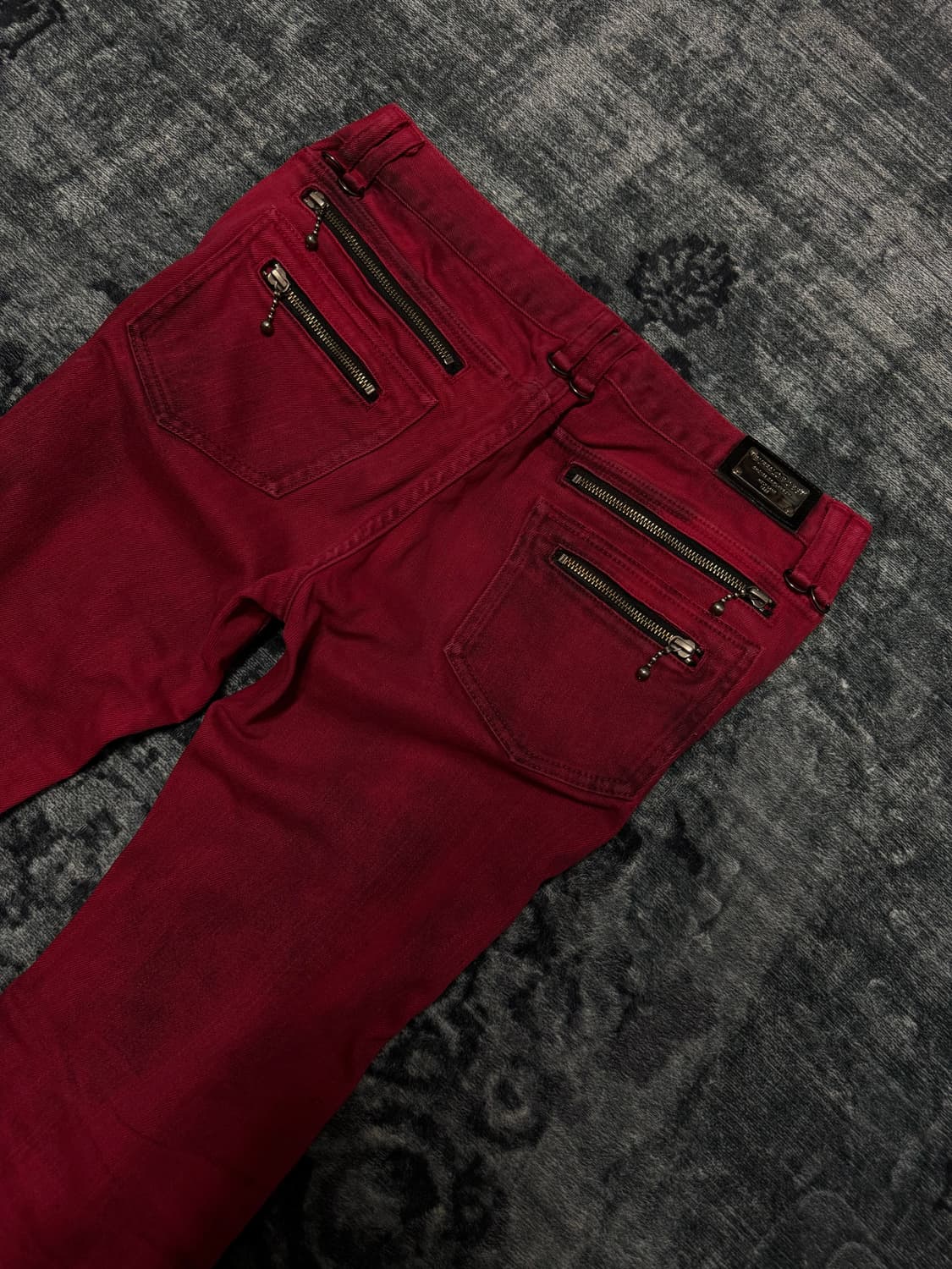 Buffalo bobs 00s red washing boots cut d 상품이미지7