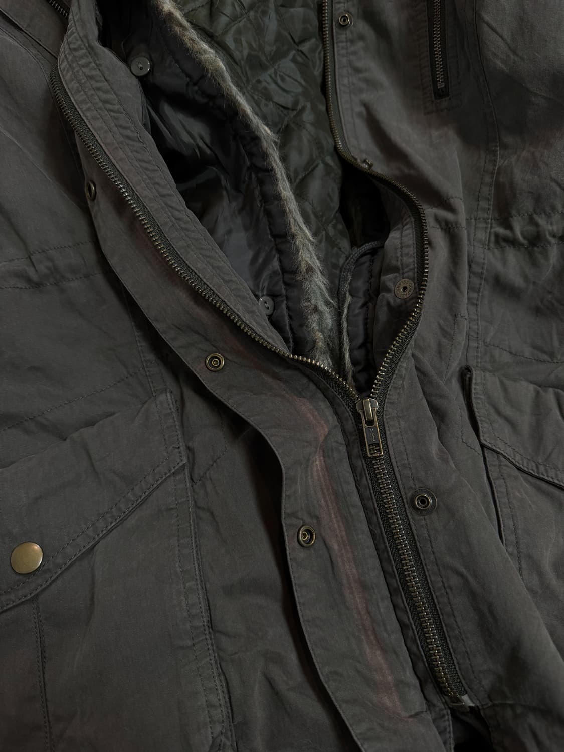 khaki fur jacket 상품이미지6