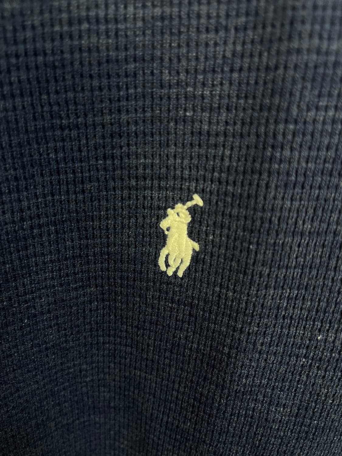 폴로 와플 긴팔티셔츠 95~슬림100 상품이미지2