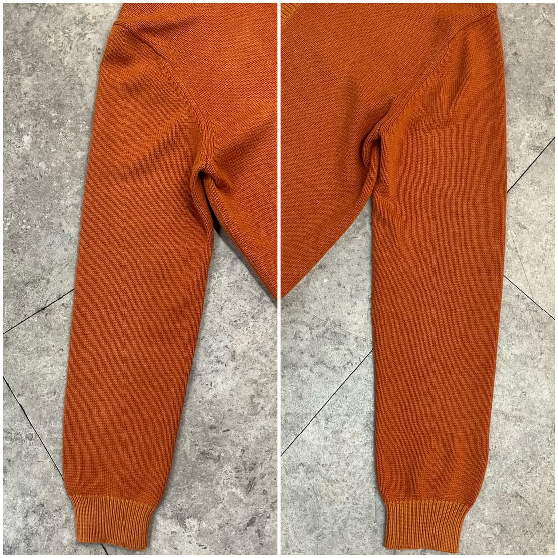 에디바우어 니트 집업 자켓 오렌지 S #csz2490 상품이미지5