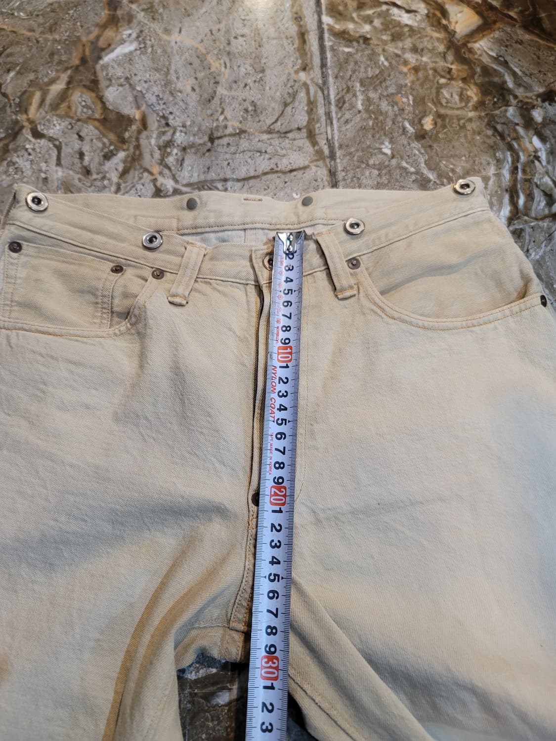 웨어하우스 오트밀 신치백 셀비지 워크팬츠  상품이미지7