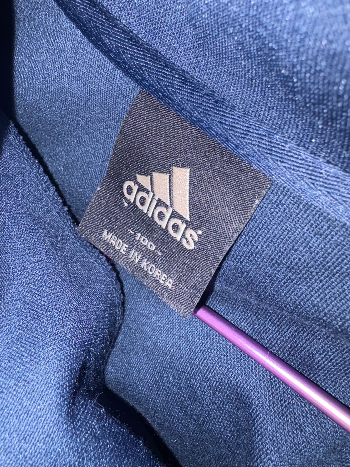 아디다스 네이비/옐로우 삼선 트랙져지 상품이미지3