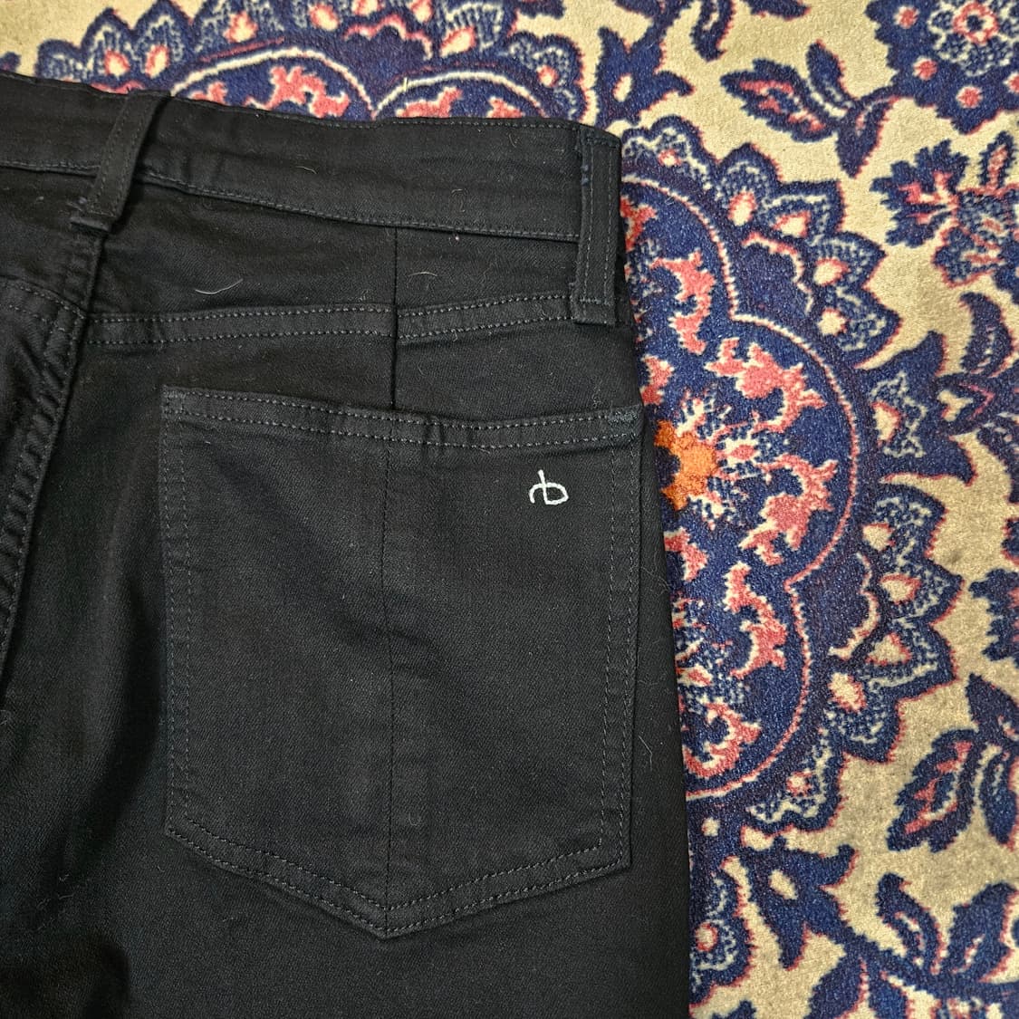  Rag&bone 슬림 테이퍼드 하이웨스트 블랙진 상품이미지6