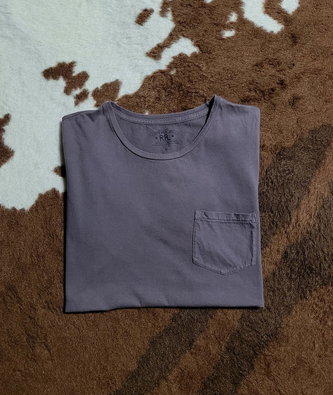 RRL 남성용 그레이 반팔티(XL) 상품이미지1