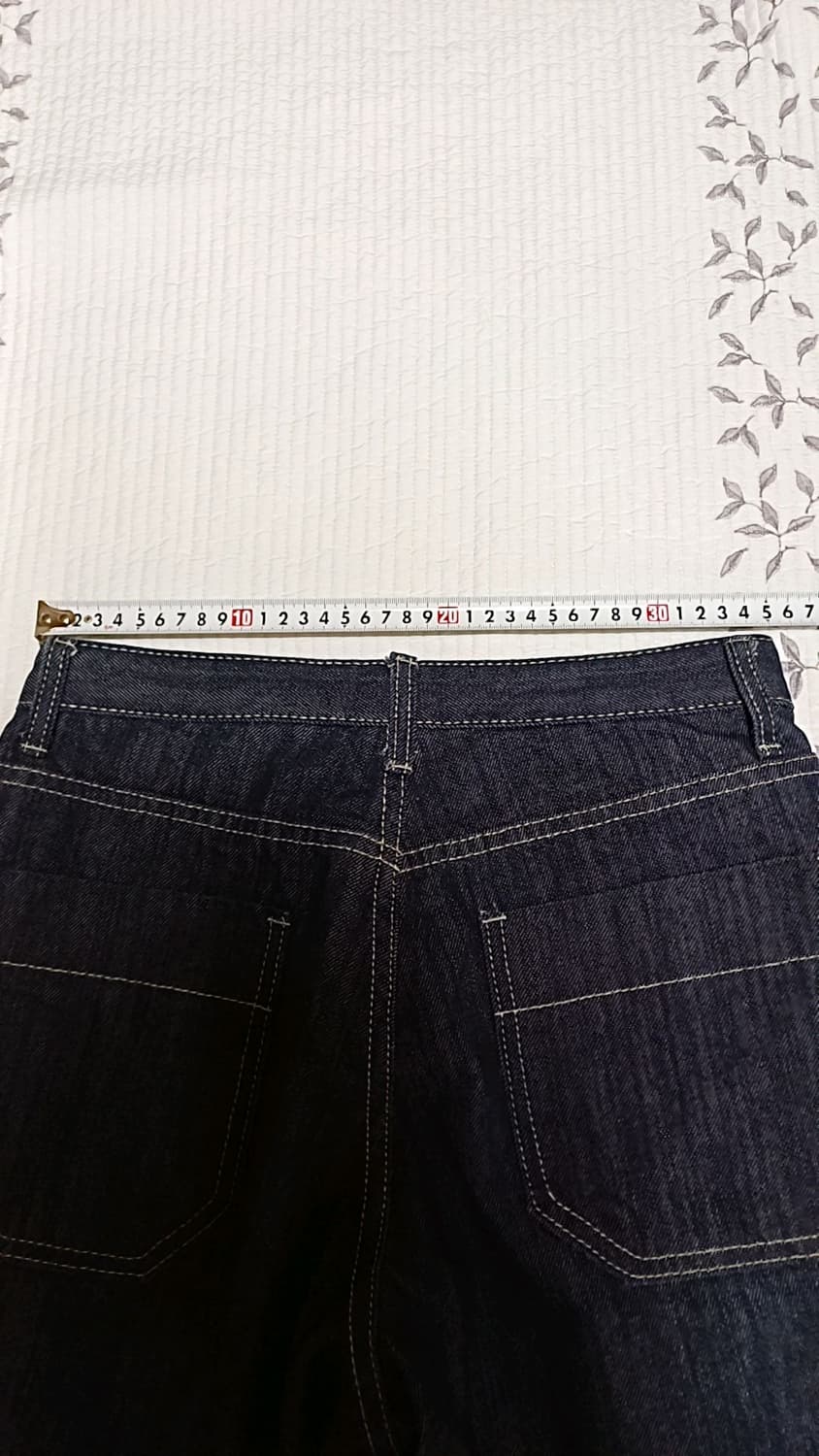 트릴리온 와이드 청반바지 27인치 기장50 상품이미지5
