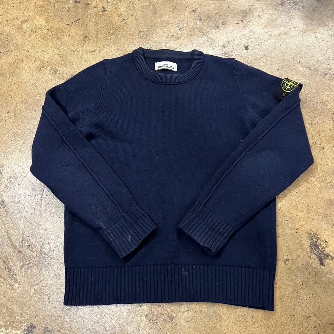 [정품/S] 스톤아일랜드 네이비 니트 스웨터 b17 상품이미지2