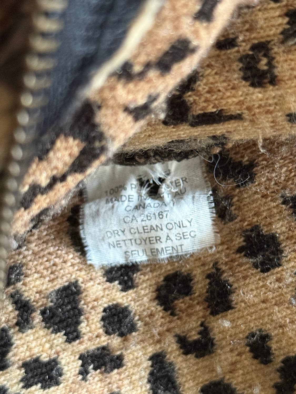 캐나다 빈티지 레오파드 오버핏 플리스 상품이미지4