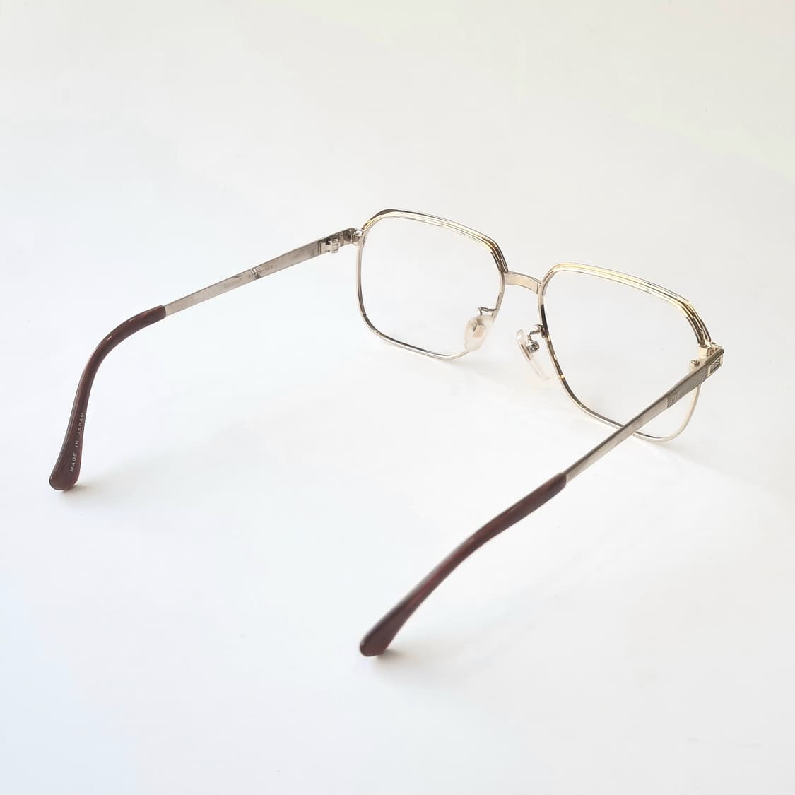 데드스탁 XXL 클래식 골드 메탈 스퀘어  빅사이즈 안경테 상품이미지7