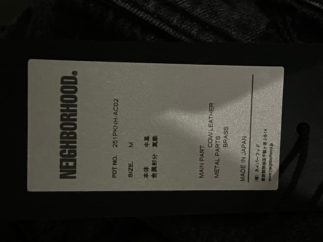 네이버후드) NEIGHBORHOOD 25SS LEATHER WIDE BE 상품이미지4