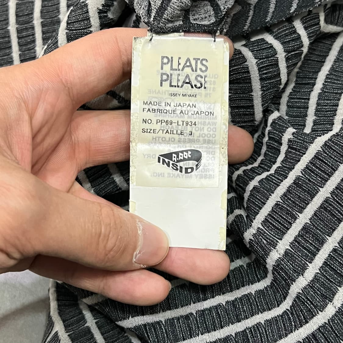  플리츠플리즈 스트라이프 하프 니트 y16337 상품이미지6