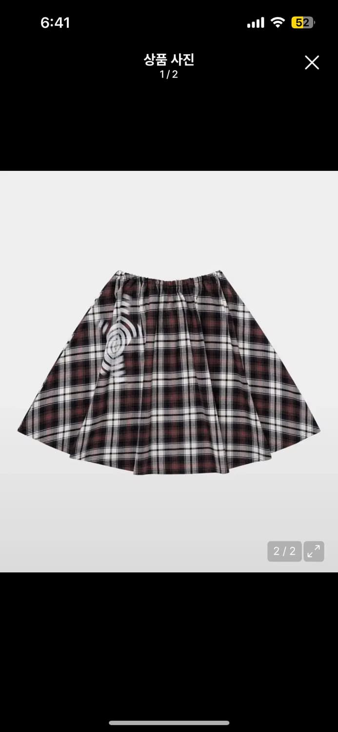 웹하우스 체크 스커트 상품이미지1
