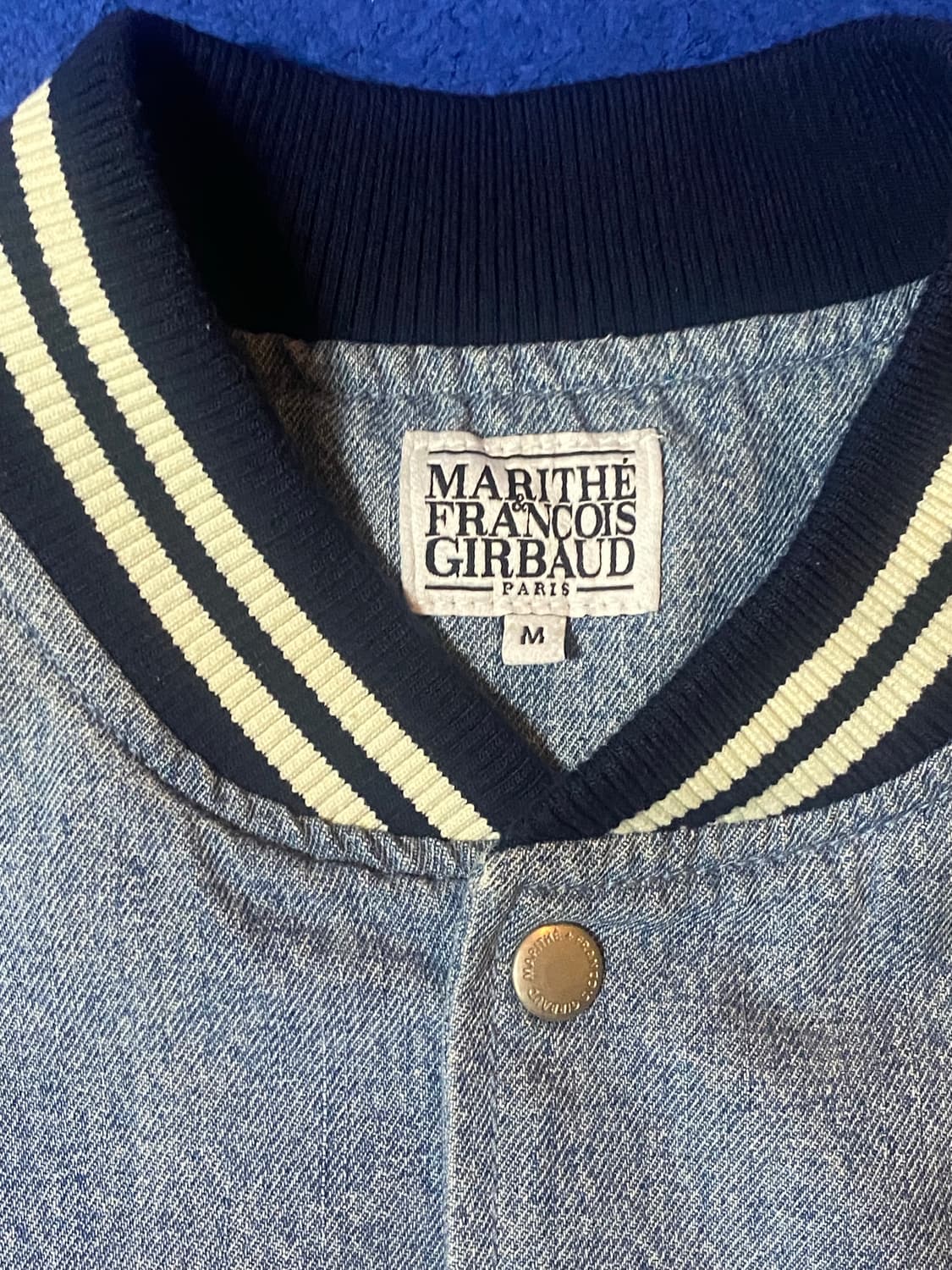 마리떼프랑소와저버 데님 바시티 자켓 연청 M 상품이미지4