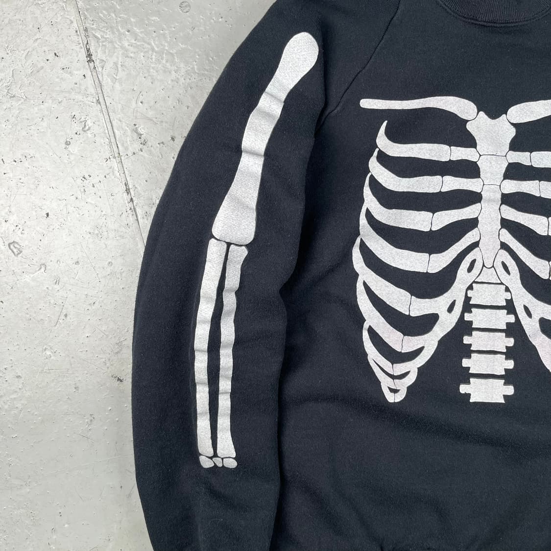 Bone 래글런 스웻셔츠 블랙 상품이미지6