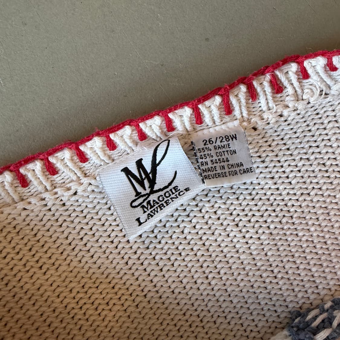 vtg 스노우 패치워크 스웨터 니트 상품이미지6