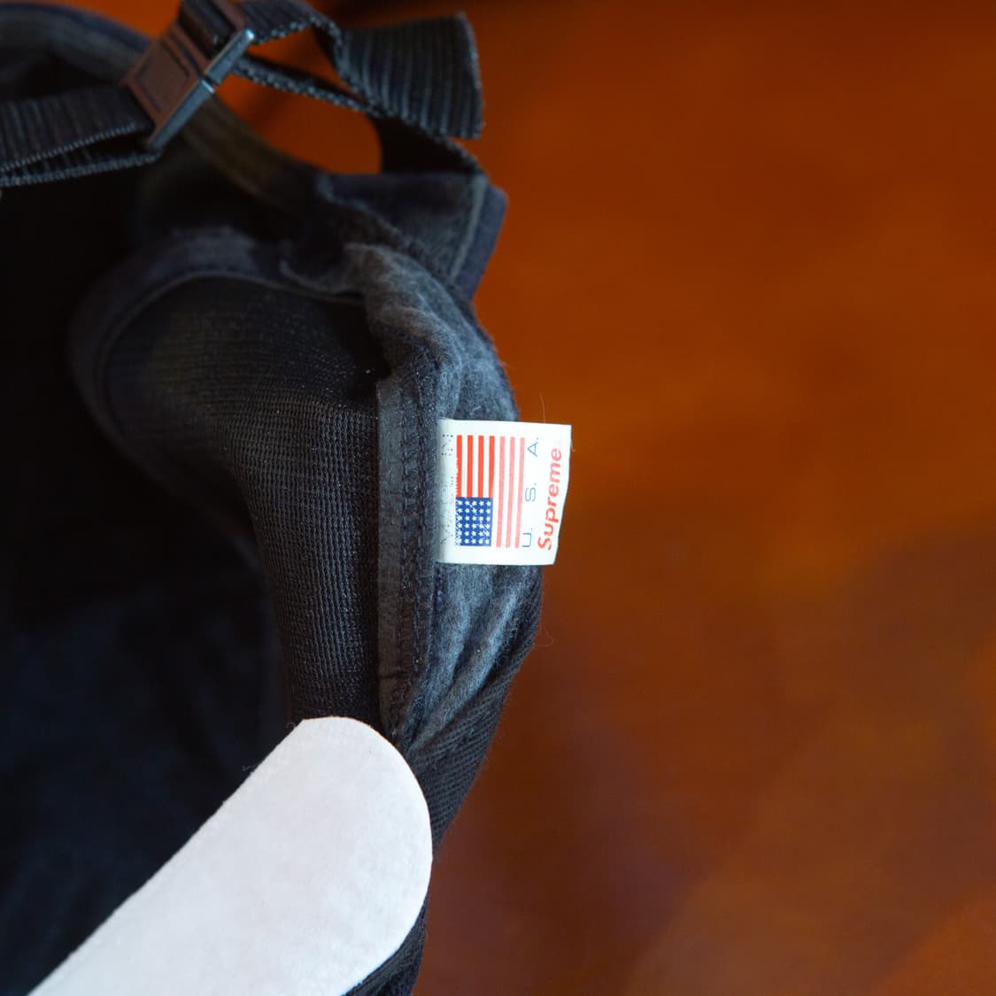 13FW 슈프림 하드 캔버스 블랙 캠프캡 상품이미지5