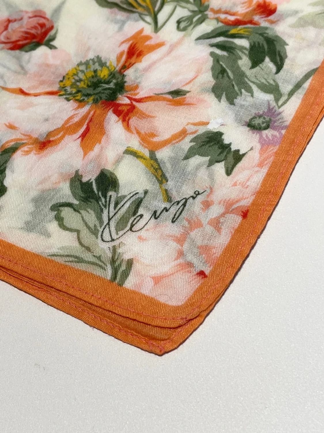 겐조 00s 재팬 플라워 패턴 쁘띠 손수건 A1461 상품이미지4