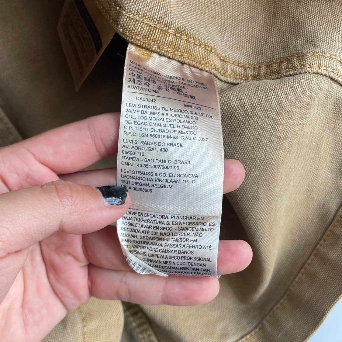 Levis  리바이스 레드탭 베이지 초어 워크자켓 상품이미지7