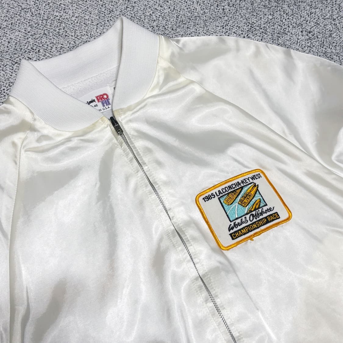 80s 빈티지 King Louie 새틴 봄버 자켓 상품이미지2