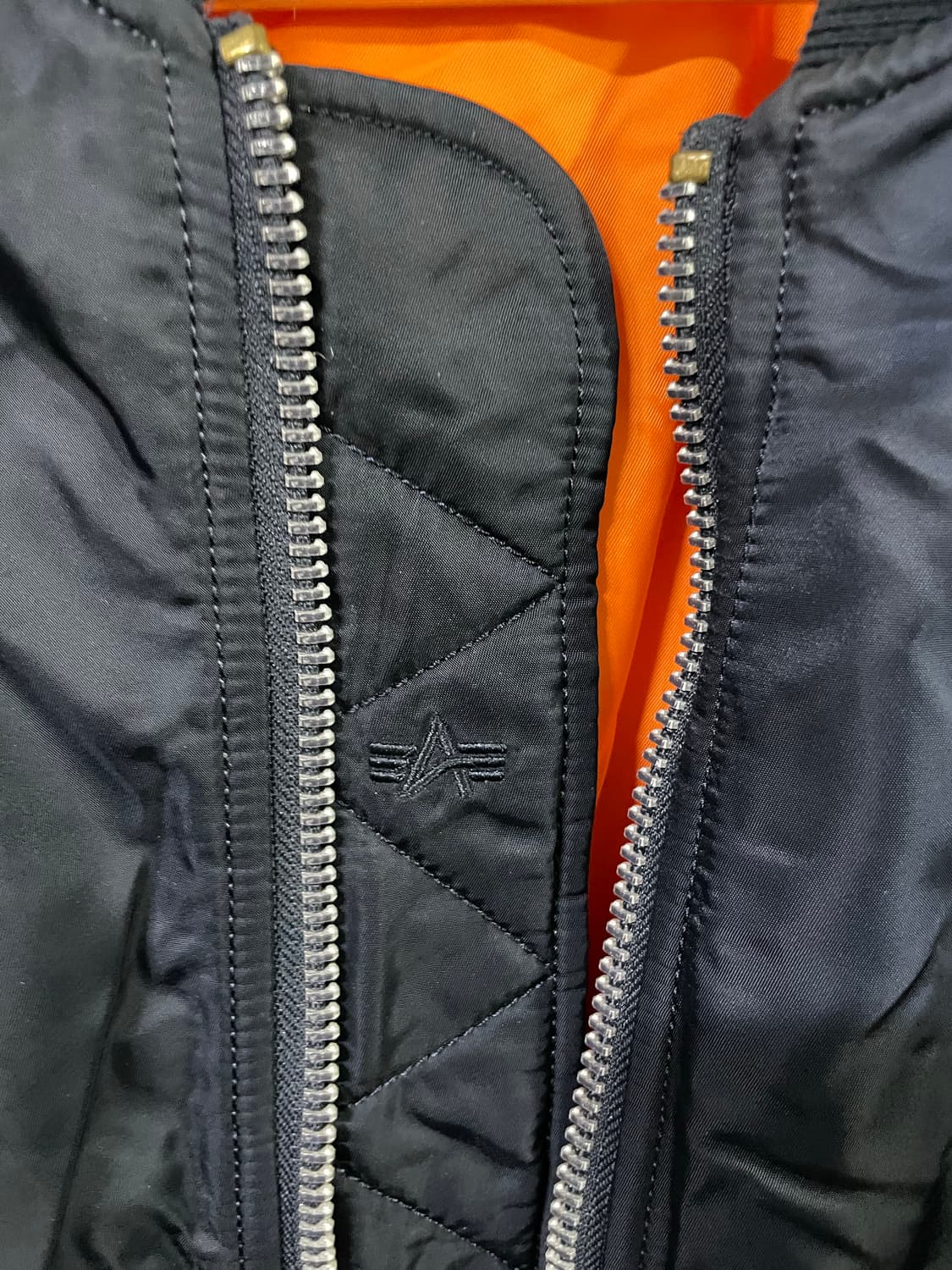 알파인더스트리 MA-1 블루종 봄버 자켓 100-105 나사콜라보 상품이미지5