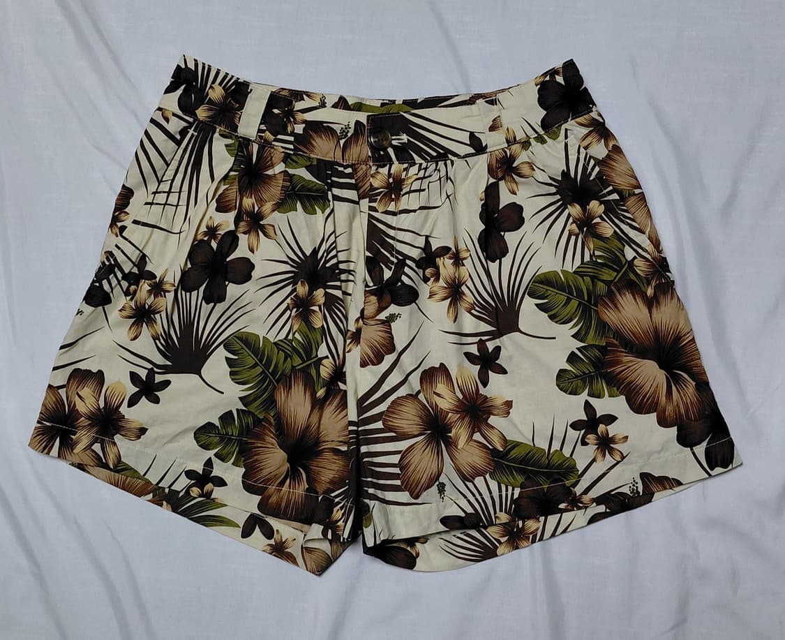 [Ray BEAMS] 트로피컬 하와이안 플라워 쇼츠 (사이즈0) 상품이미지1