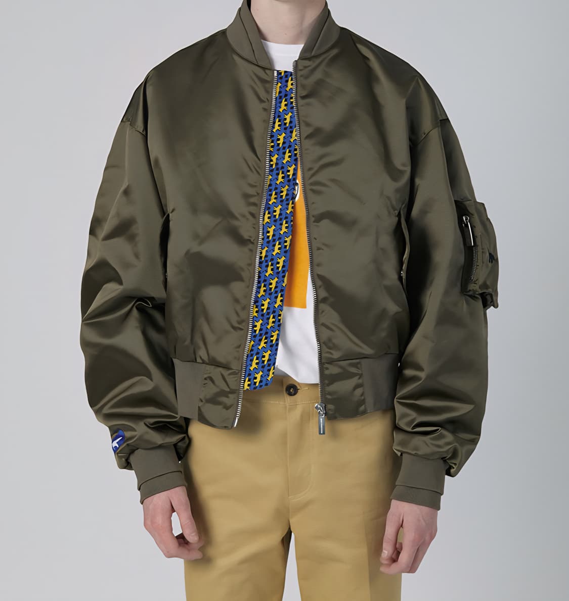 아더에러 메종키츠네 봄버 자켓 L ma-1 마원 항공점퍼 상품이미지1