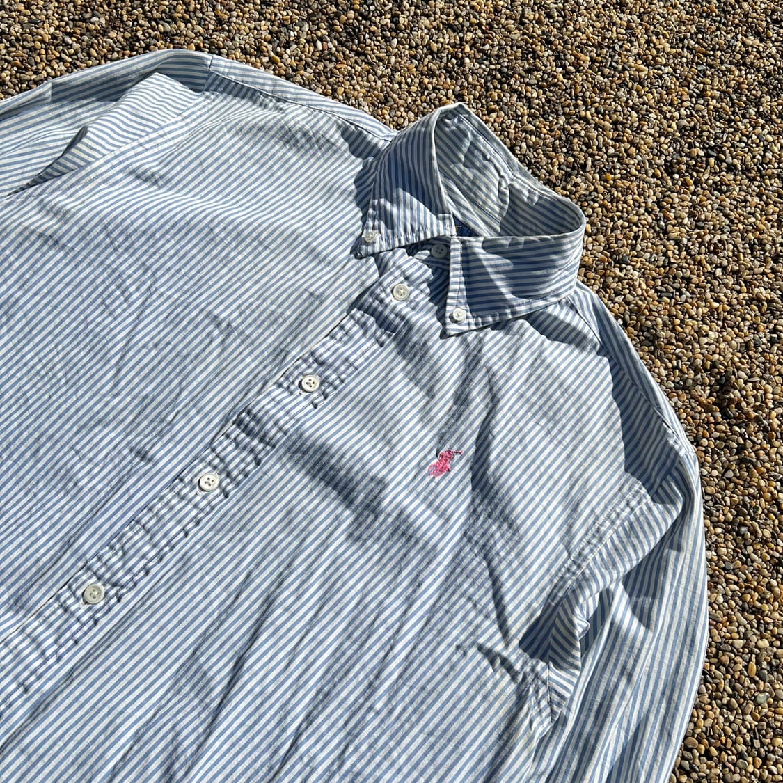 폴로(POLO RalphLauren)핑크 포니 스트라이프 셔츠 상품이미지2