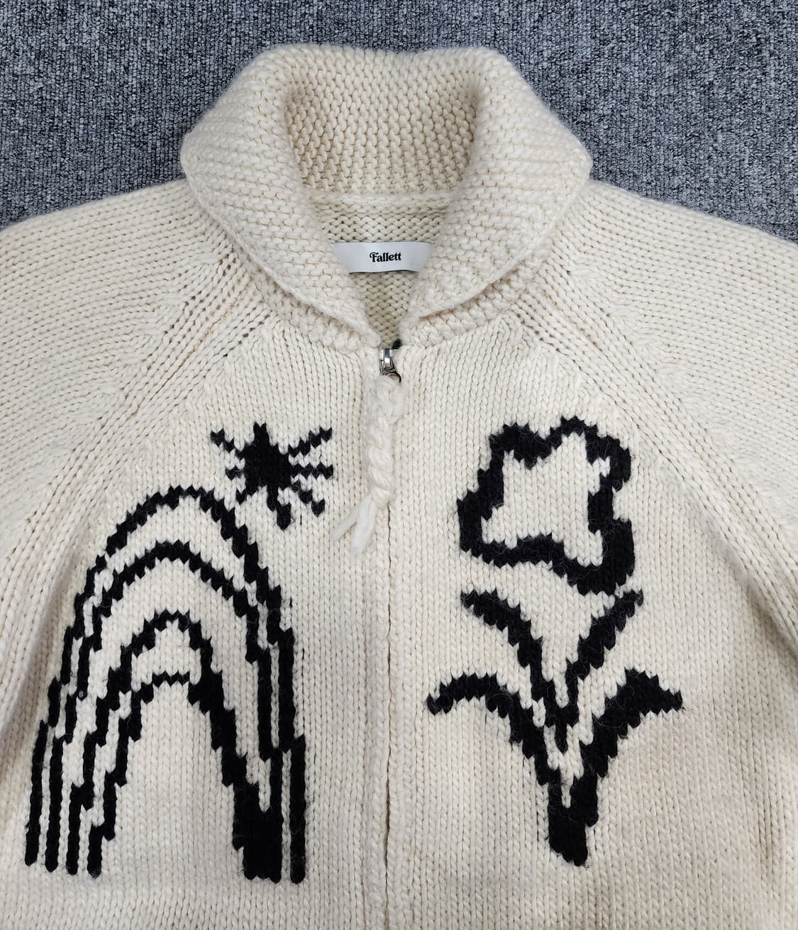 팔렛 드로잉 가든 코위찬 니트 집업 S 상품이미지4