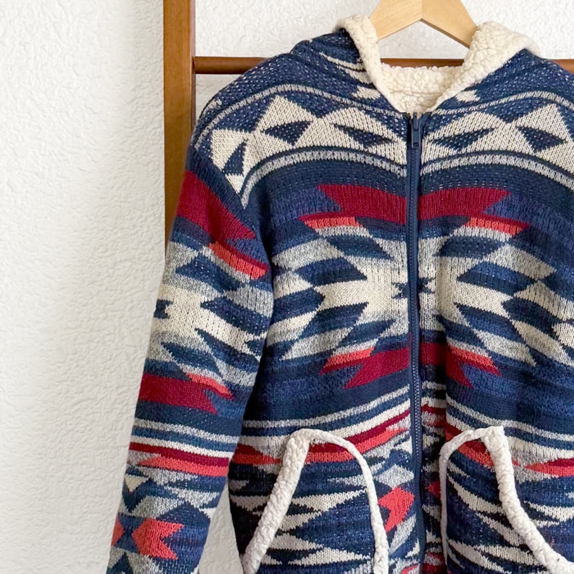 윈터 네이티브 보아 후드집업 상품이미지4