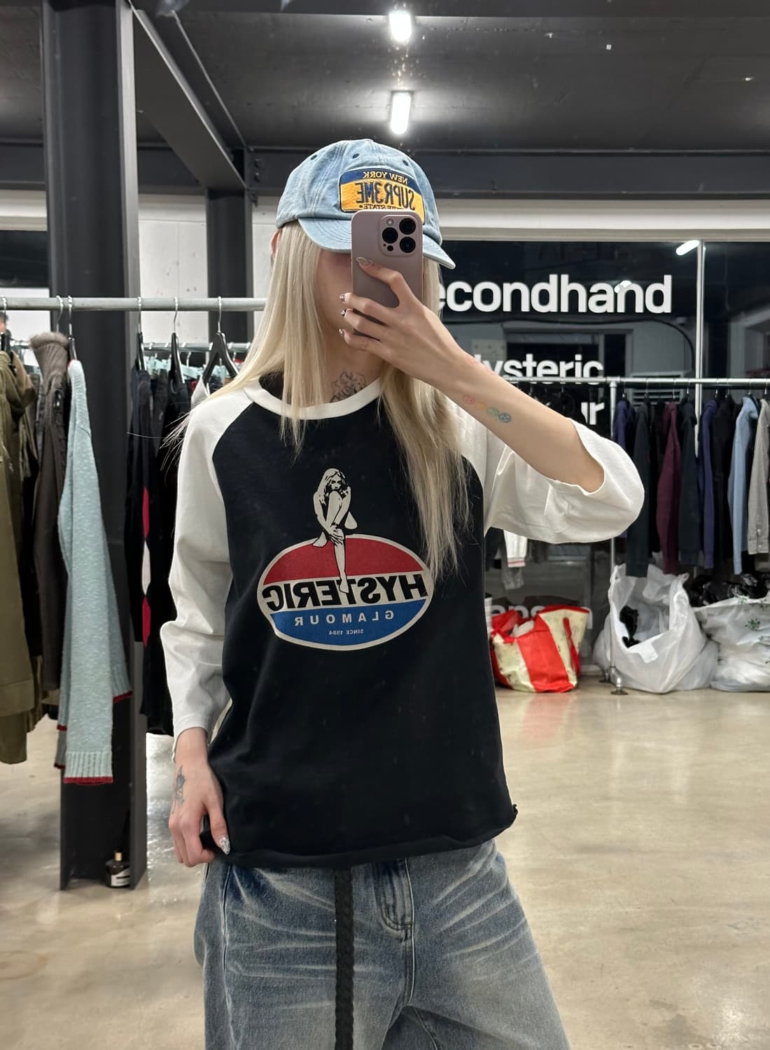 히스테릭글래머 히스걸 펩시 레글런 티셔츠 상품이미지1