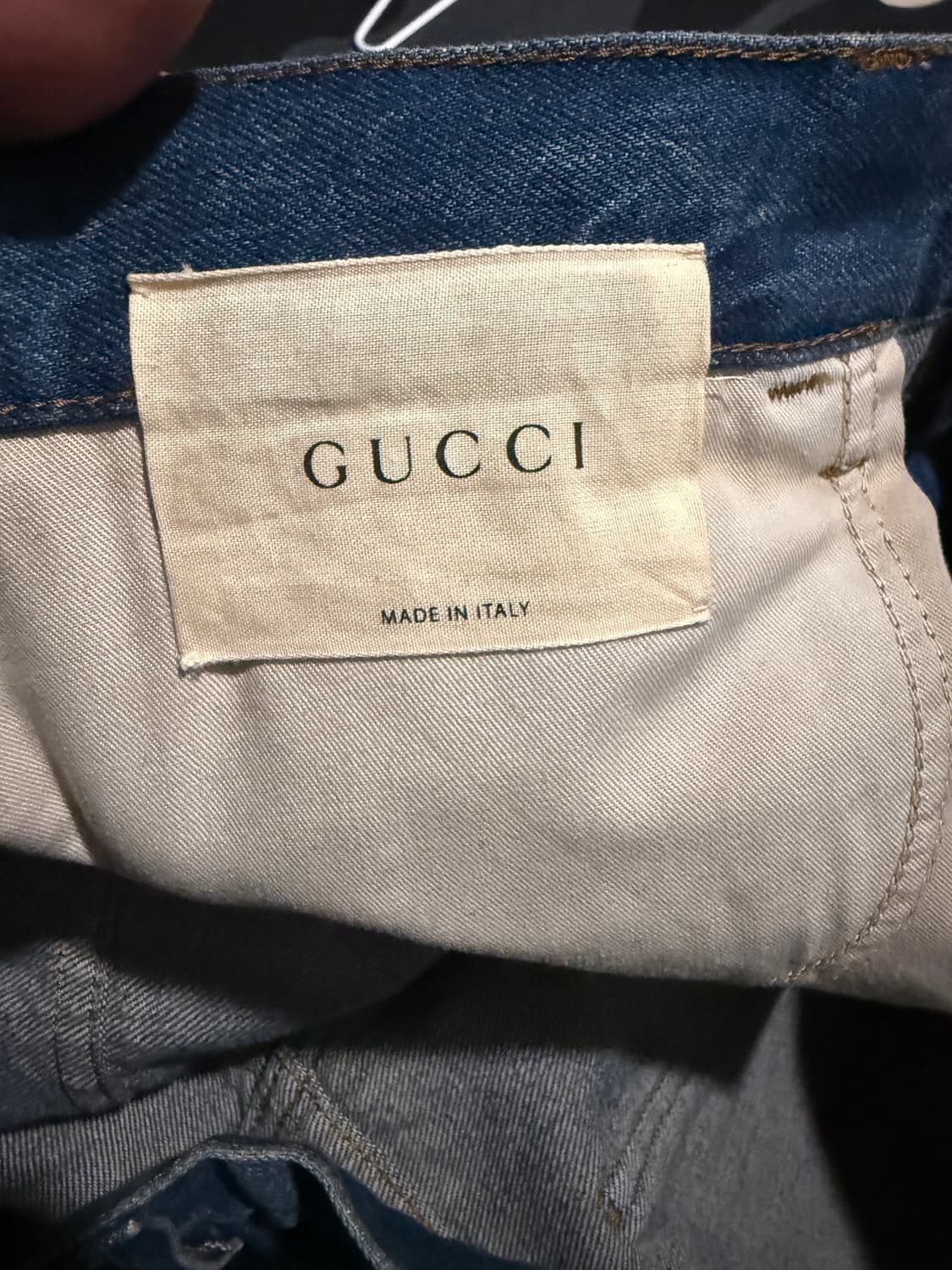 구찌 스네이크 자수 데님 청바지 38사이즈 상품이미지5