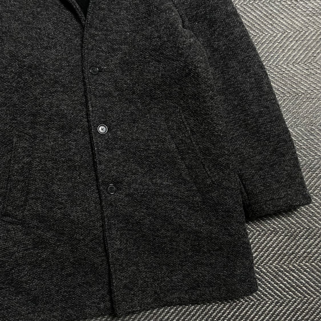 빈티지 트위드 오버핏 싱글 발마칸 코트o 5323 상품이미지2