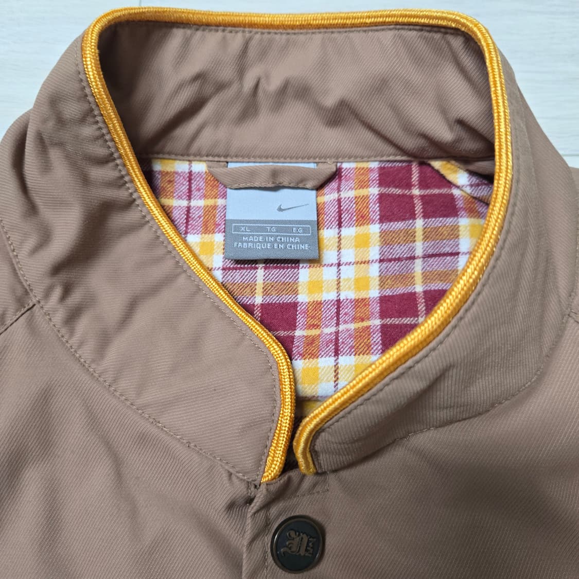 나이키 빈티지 브라운 바시티 자켓 상품이미지3