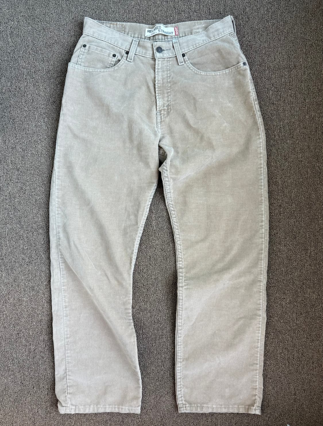 Levis 559 릴렉스 스트레이트 핏 리바이스 베이지 코듀로이 팬츠 상품이미지2