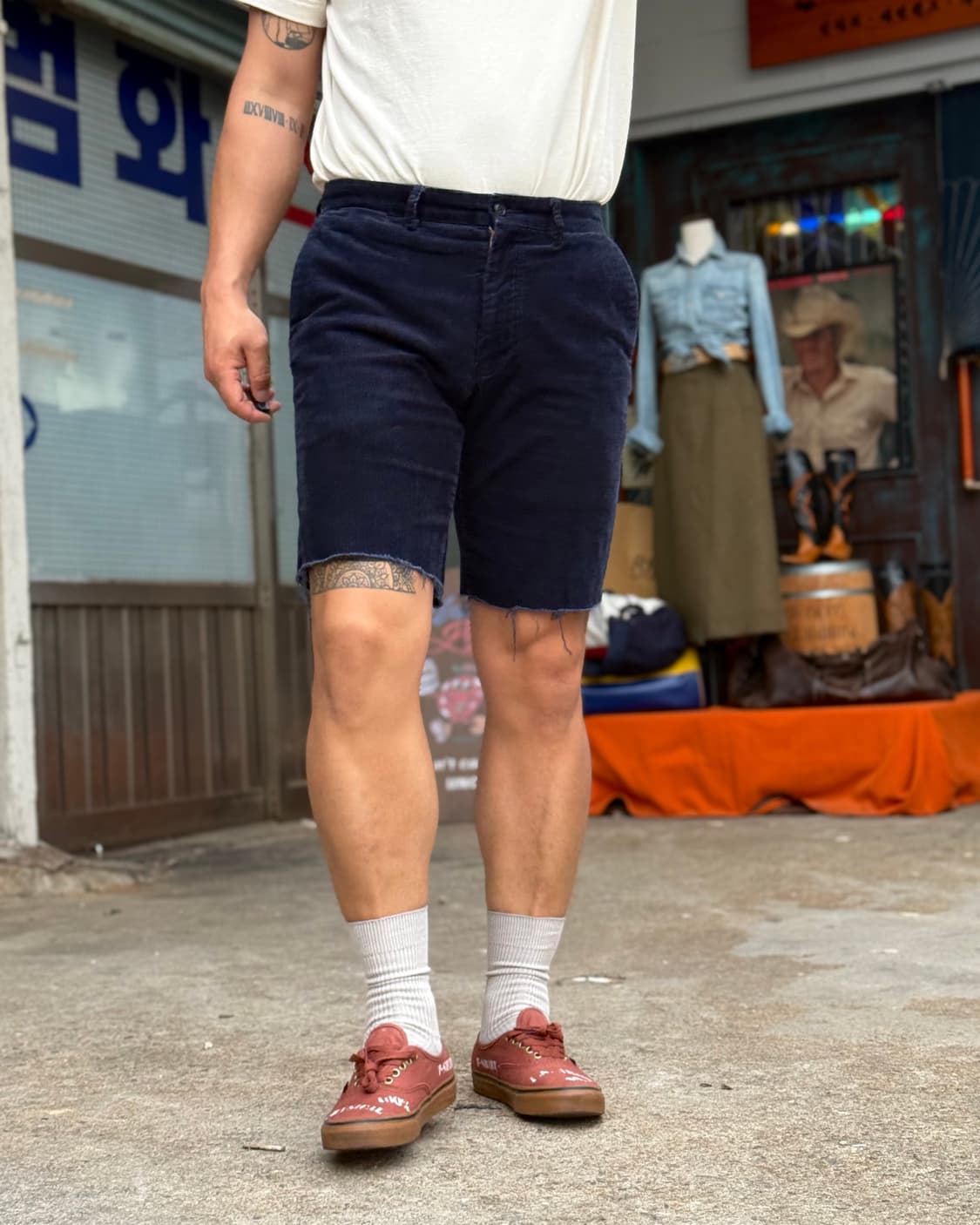 폴로 랄프로렌 클래식핏 코듀로이 컷오프 쇼츠 32 상품이미지8