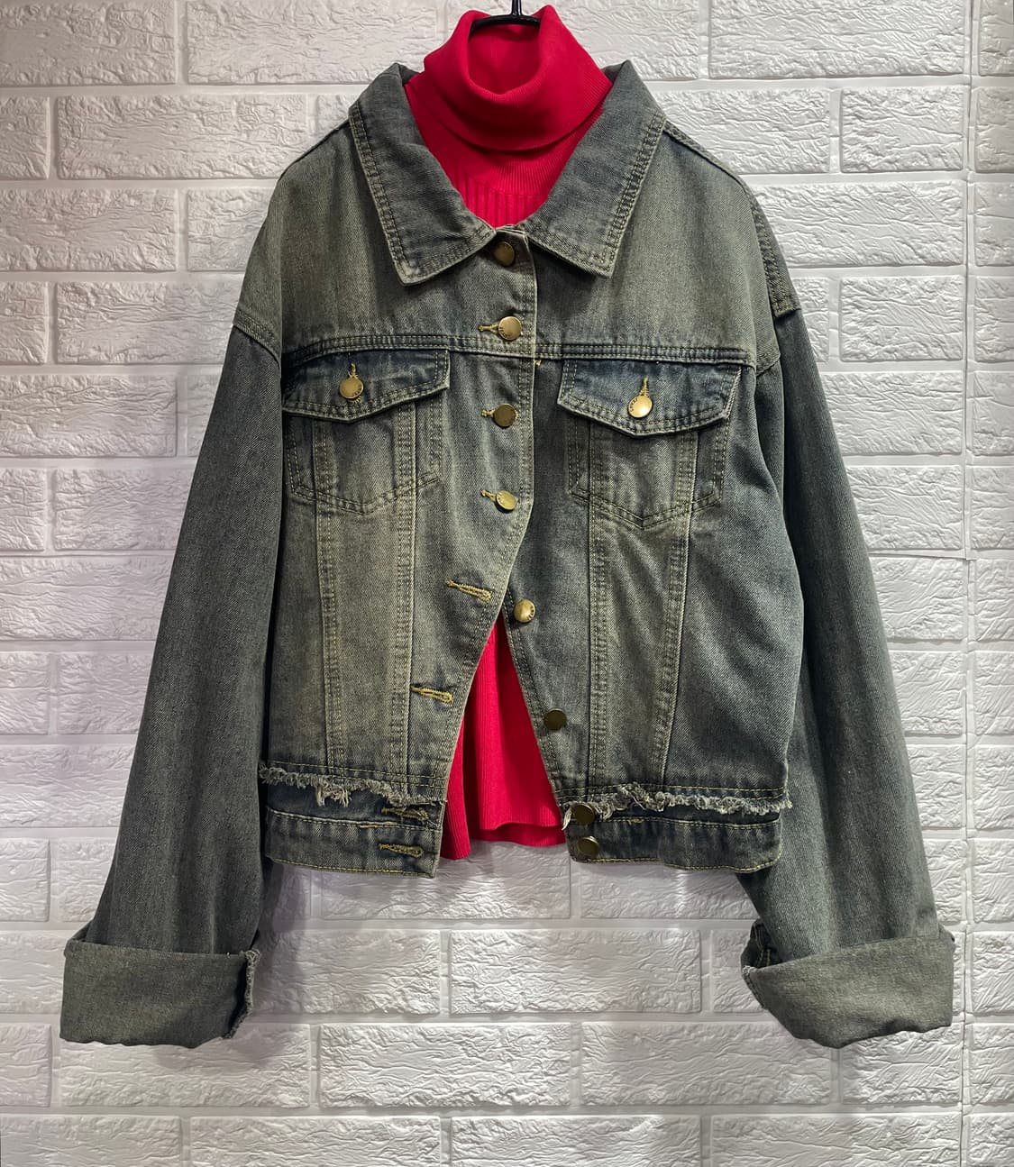 워싱 데님자켓 중청자켓 데이트룩 데일리룩 상품이미지2