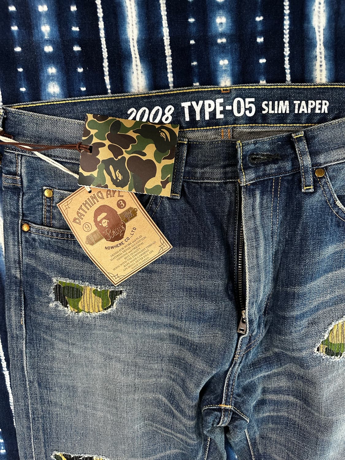 Bape 타입05 데님 xl사이즈 상품이미지3