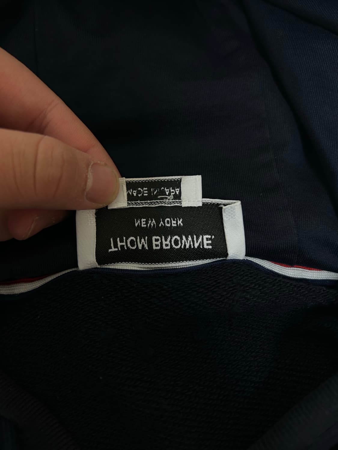 [4] 톰브라운 Thom Browne 네이비 후드집업 상품이미지3