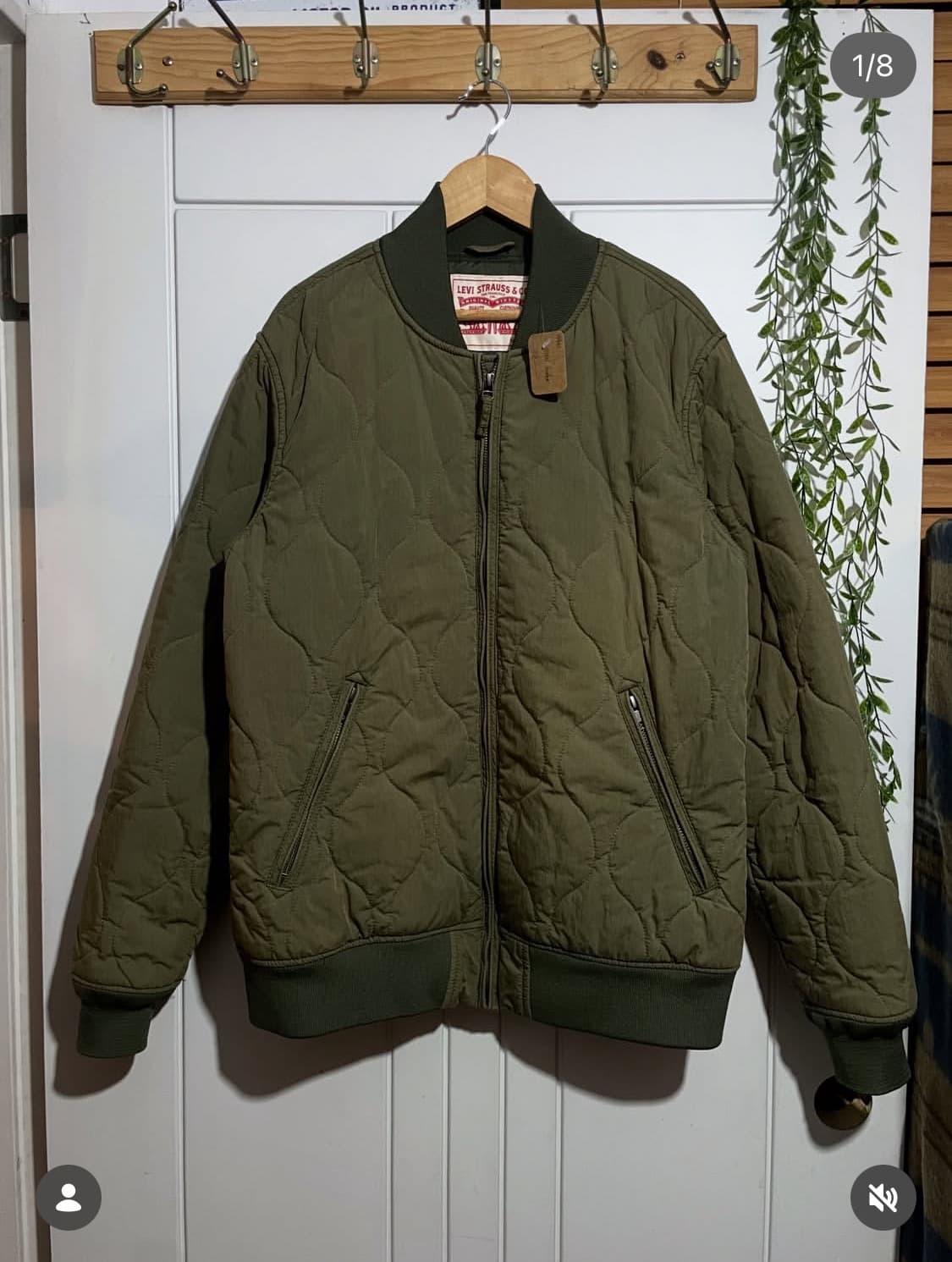 리바이스 퀼팅 봄버 상품이미지1