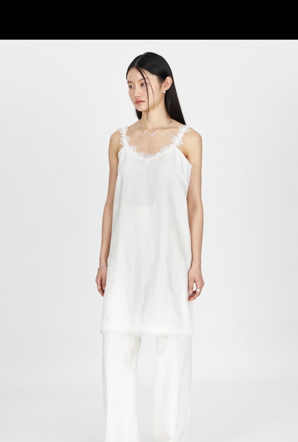 YOUTH / Lace-Trimmed Slip Dress / M 상품이미지1